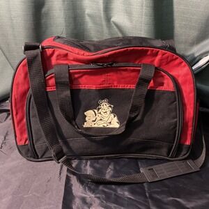 Vintage Gemline Tony The Tiger Keebler Elf Kelloggs Cereal Gym Bag‎ Black/Red